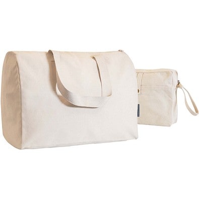 Citizen Green Combio Reisetasche und Beutel aus Bio Baumwolle, natur
