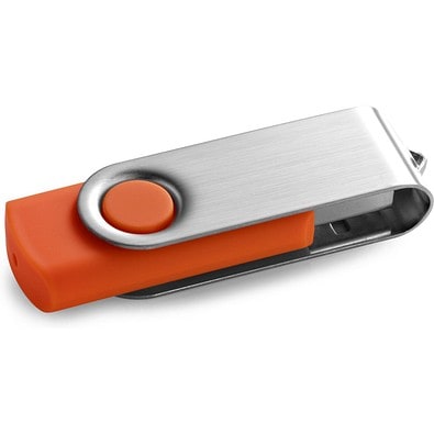 CLAUDIUS 8GB. USB-Stick 8 GB mit Metallclip, Orange