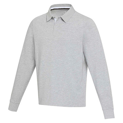 Clyde Rugby Polo Sweatshirt Unisex, heather grau, M