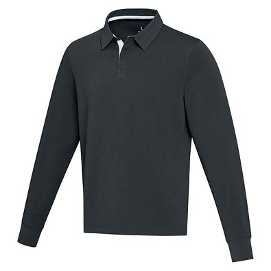 Clyde Rugby Polo Sweatshirt Unisex, schwarz, 2XL