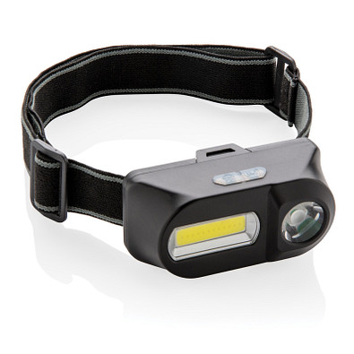 XD COLLECTION Stirnlampe COB und LED, schwarz XD COLLECTION Stirnlampe COB und LED, schwarz