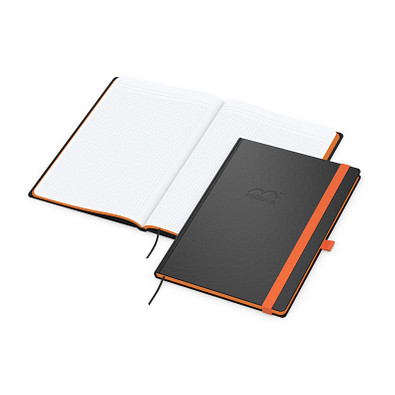 Geiger-Notes Notizbuch Color-Book A4 Bestseller, inkl. Prägung, Farbschnitt orange