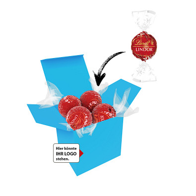 Color Lindor Box - Hellblau - Vollmilch
