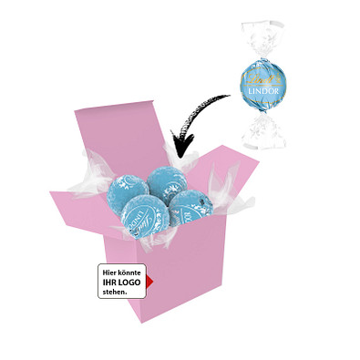 Color Lindor Box - Rosa - Stracciatella