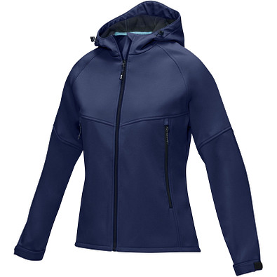 Coltan Softshelljacke aus recyceltem Material für Damen, navy, M