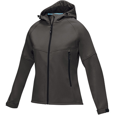 Coltan Softshelljacke aus recyceltem Material für Damen, storm grey, M