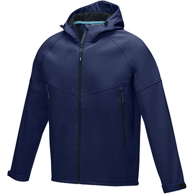Coltan Softshelljacke aus recyceltem Material für Herren, navy, XL