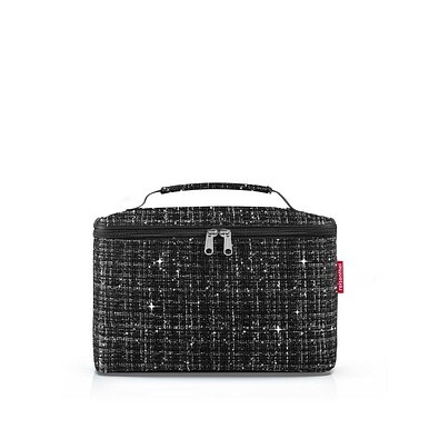 cosmetic case, bouclé black