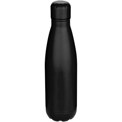 Cove 750 ml RCS-zertifizierte, einwandige Trinkflasche aus recyceltem Edelstahl, schwarz