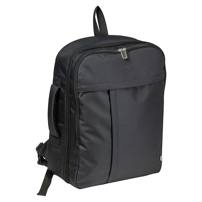 CrisMa Reiserucksack aus RPET, schwarz