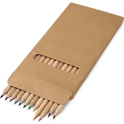CROCO. Buntstift Schachtel mit 12 Buntstiften, Natur