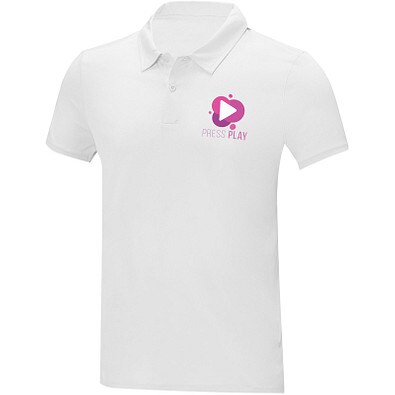Deimos Poloshirt cool fit mit Kurzärmeln für Herren, weiß, L