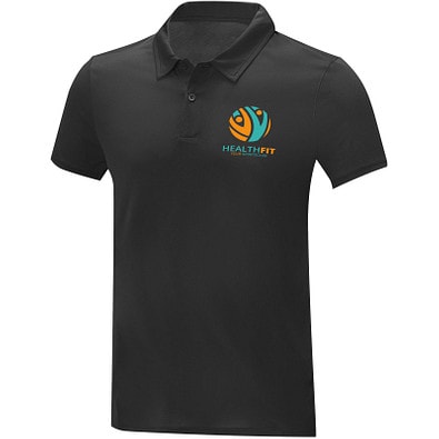 Deimos Poloshirt cool fit mit Kurzärmeln für Herren, schwarz, M
