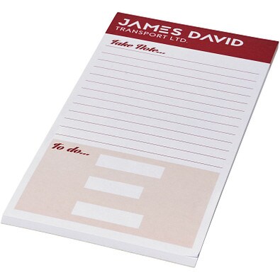Desk-Mate® 1/3 A4 Notizblock, 25 Blatt, weiß