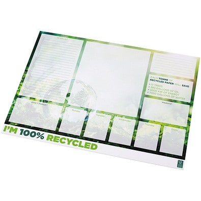 Desk-Mate® A2 recycelter Notizblock, weiss, 25 pages