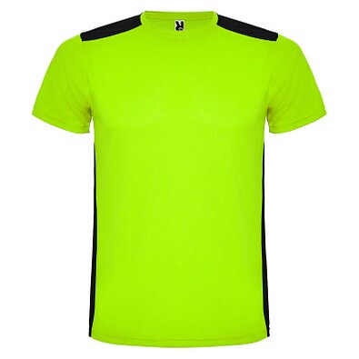 Detroit Sport T-Shirt für Kinder, limone / schwarz, 16