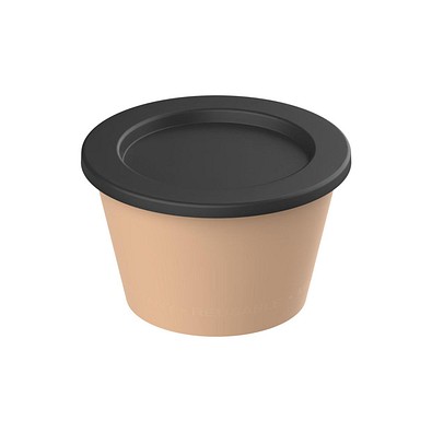 Dipbecher ToGoPlus, 100 ml, beständiges braun/schwarz
