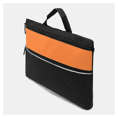 Dokumententasche FILE,orange, schwarz