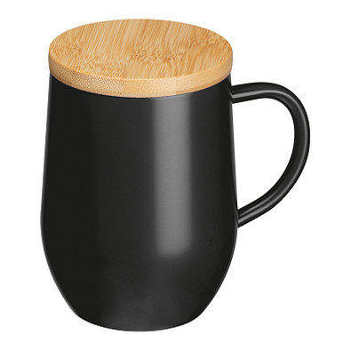 Doppelwandige Tasse, 300 ml, schwarz