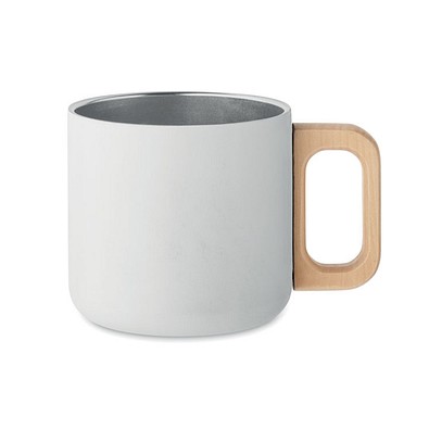 Doppelwandiger Becher 350 ml ACERO, Weiß