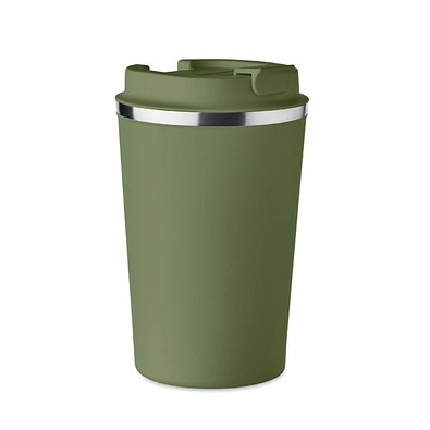 Doppelwandiger Becher 350ml BRACE, Dunkelgrün