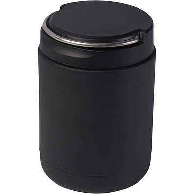 Doveron 500 ml isolierter Lunchpot aus recyceltem Edelstahl, schwarz