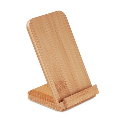 Draadloze bamboe oplaadstation WIRESTAND, Holz