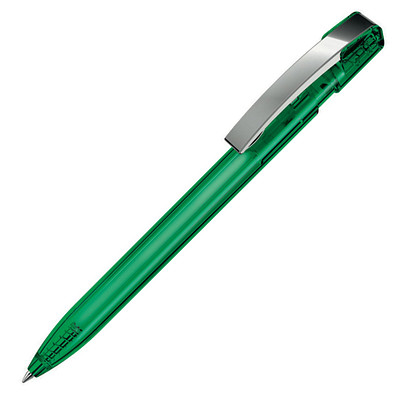 uma® Kugelschreiber Sky, blaue Mine, dunkelgrün-transparent