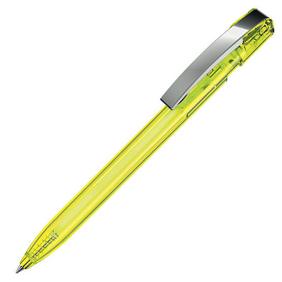 uma® Kugelschreiber Sky, blaue Mine, gelb-transparent