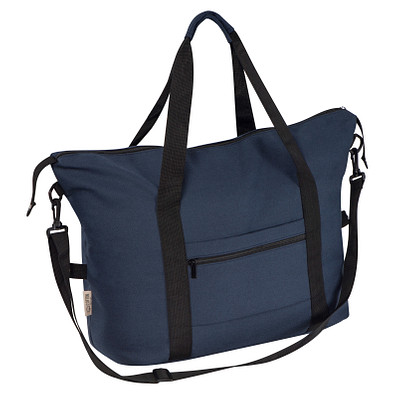 Duffel Bag aus recycelter Baumwolle, dunkelblau