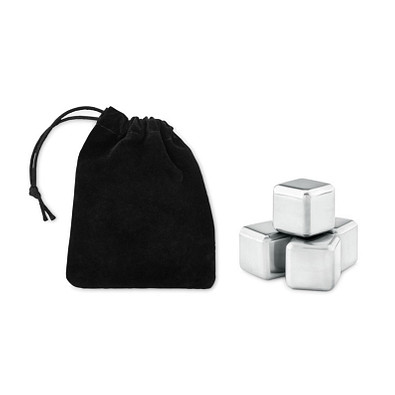 Edelstahl Eiswürfel ICY, Schwarz