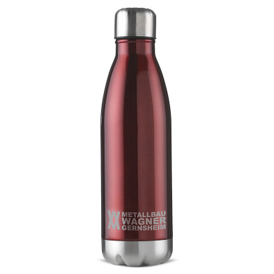 Edelstahl-Trinkflasche Design, 500 ml, rot Edelstahl-Trinkflasche Design, 500 ml, rot