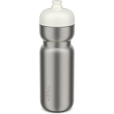 edelstahl trinkflasche pull sport 800 ml - ceramic white , weiß