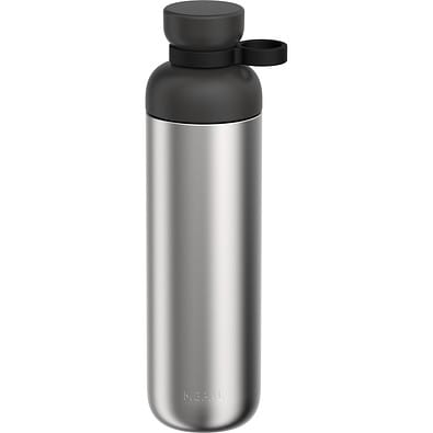 edelstahl trinkflasche vita 500 ml - nordic black, schwarz