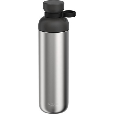 edelstahl trinkflasche vita 900 ml - nordic black, schwarz