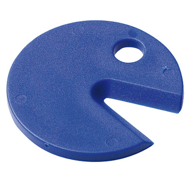 Einkaufswagenchip Anti-Zecke, standard-blau PP Einkaufswagenchip Anti-Zecke, standard-blau PP