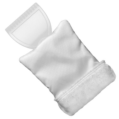 Eiskratzer Eishexe mit Handschuh, weiß