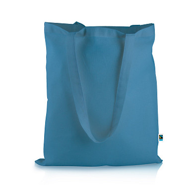 Mister Bags Fairtrade-Baumwolltasche Elsa, cyan Mister Bags Fairtrade-Baumwolltasche Elsa, cyan