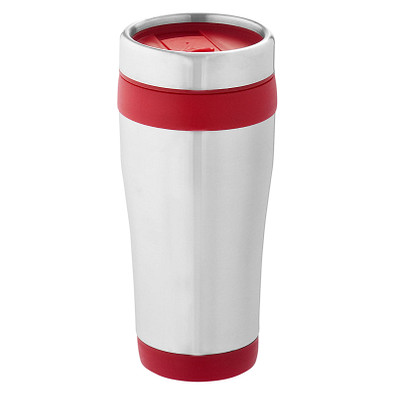 Elwood 410 ml RCS-zertifizierter Isolierbecher aus recyceltem Edelstahl, rot