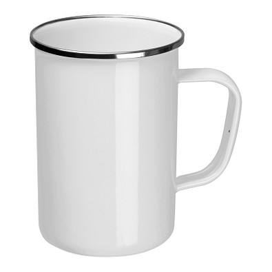 Emaille Tasse, weiss