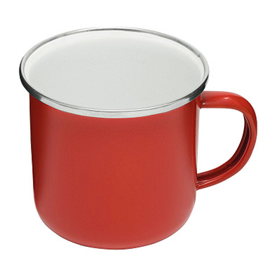 Emaille-Trinkbecher VINTAGE CUP,rot