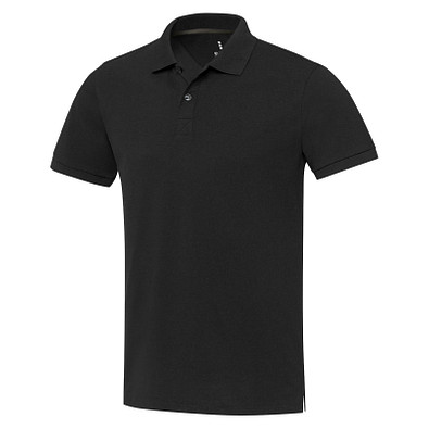 Emerald Polo Unisex aus recyceltem Material, schwarz, 3XL