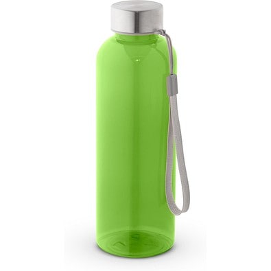 ENDERS M. Trinkflasche (600ml) aus recyceltem PET (100% rPET) mit glänzender transluzenter Oberfläche, Hellgrün