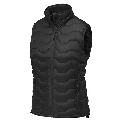 Epidote GRS isolierter Daunen-Bodywarmer für Damen aus recyceltem Material, schwarz, XS