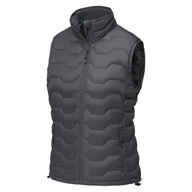 Epidote GRS isolierter Daunen-Bodywarmer für Damen aus recyceltem Material, storm grey, L