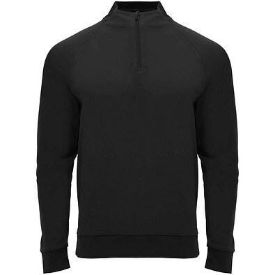 Epiro Half-Zip Sweatshirt für Kinder, schwarz, 12