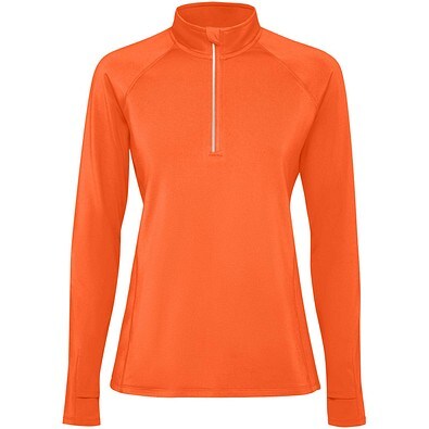 Estambul Half-Zip Sweatshirt für Damen, Fire orange, L