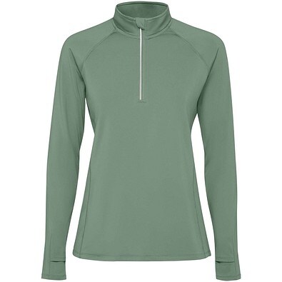 Estambul Half-Zip Sweatshirt für Damen, Laurel green, L