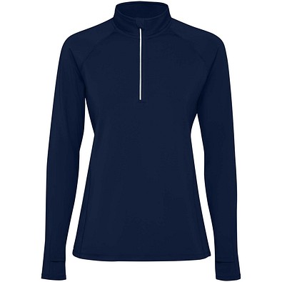 Estambul Half-Zip Sweatshirt für Damen, Navy Blue, L