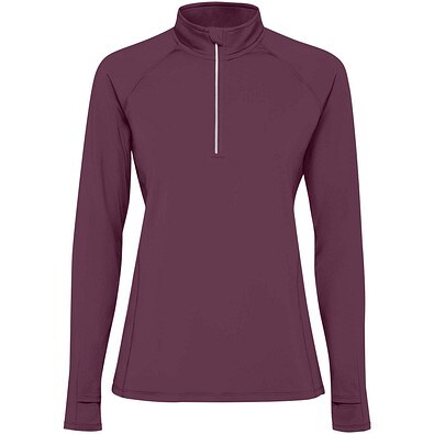 Estambul Half-Zip Sweatshirt für Damen, Plum red, L
